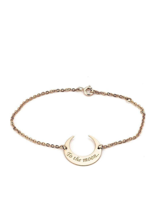 Goldsmith Γυναικείο Βραχιόλι Αλυσίδα από Ασήμι Επιχρυσωμένο 18cm