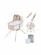 Lionelo Λίκνο Malin Evo με Στρώμα Beige Natural