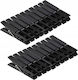 Kadax Clothespins made of Plastic 20pcs Black