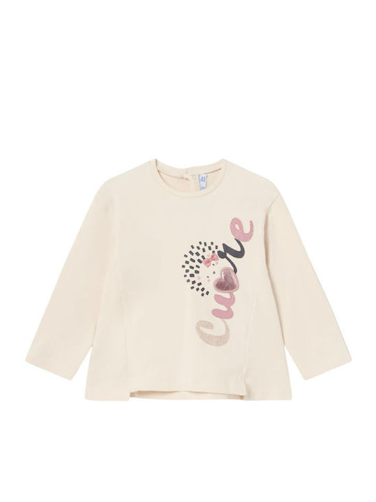 Mayoral Kids Blouse Long Sleeve Beige