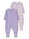 Name It Set Babystrampler Langärmliges Purple 2Stück