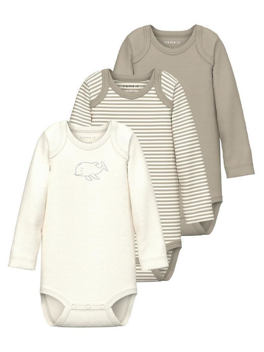 Name It Langärmliges Beige 3Stück