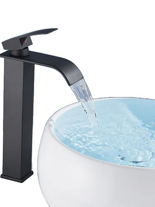 Mixing Waterfall Sink Faucet Black