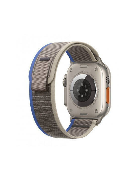 Curea Thd Trail Loop compatibilă cu Apple Watch Ultra 49 mm Apple Watch 42 44 45 mm Mărime M L Culoare Gri