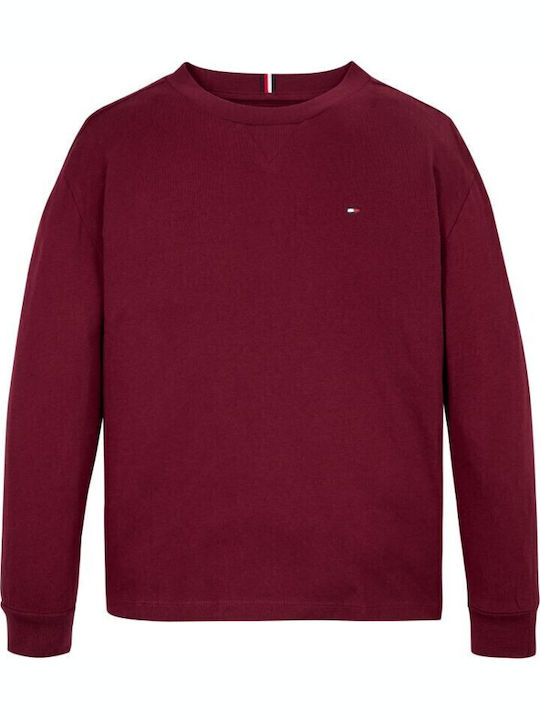 Kinder-Sweatshirt Burgundisch Essential
