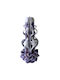 Decorative Candle purple - white - brown 1pcs