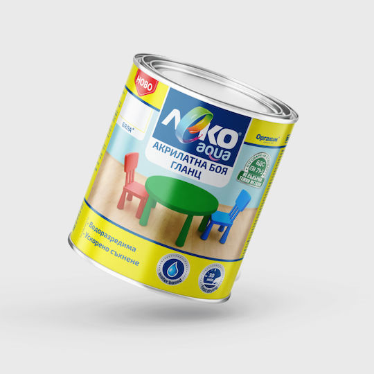 Leko Χρώμα Νερού Aqua 0.7lt Λευκό Γυαλιστερό