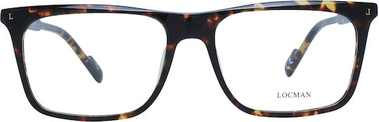Locman Italy Kunststoff Brillenrahmen Braun LOCV032 TOR