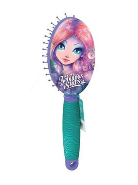 Nebulous Stars Kids Hair Brush Green