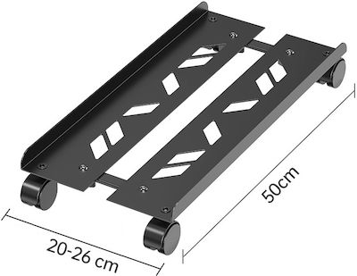 eBest Suport Etaj Computer de birou cu Rotile (ZJ-02H)