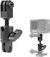 Surewo Winkeladapter 360 Grad Drehung Aluminium Material Kompatibel mit Gopro Hero 12 11 10 9 8 2018 7 6 Dji Action 4 3 2 Xiaoyi 4k