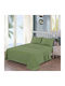 Casa Colori Sheet Double 200x260cm. Olive