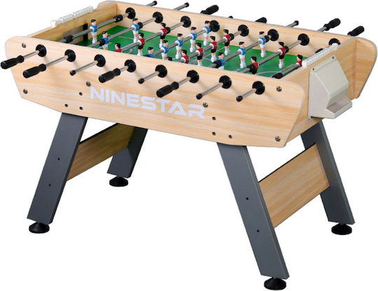 Eliteson Ninestar Επιδαπέδιο Ποδοσφαιράκι Ξύλινο με Εξερχόμενες Ράβδους