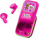 OTL LOL Surprise Slide In-ear Bluetooth Handsfree Ακουστικά με Θήκη Φόρτισης Ροζ