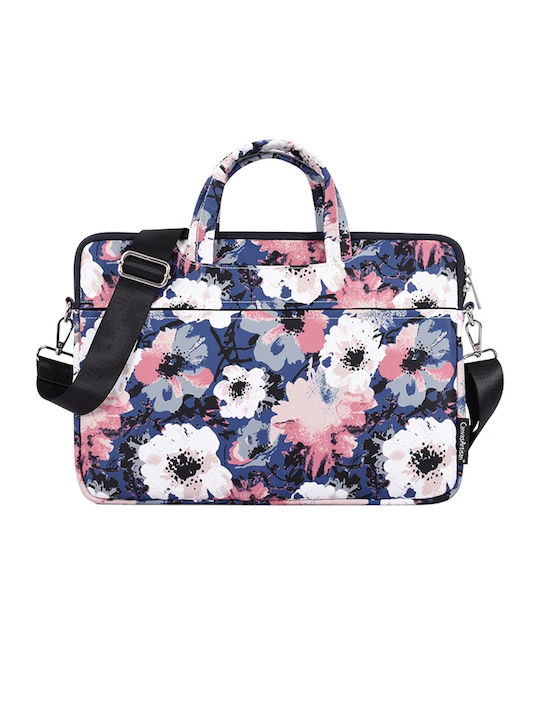 Θήκη Μεταφοράς Tech-protect Canvasartisan Briefcase Sleeve Laptop Macbook 13-14 Μπλε Ροζ H43-c22
