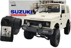 WPL C74 Rc Car Old Suzuki Jimny Remote Controlled Car 4WD 1:10 in White Color