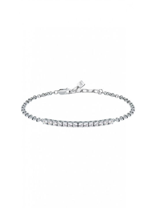 Armband Morellato Tennis Silber 925 Zirkon 3mm Satt17