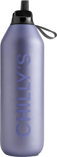 Chilly's Series 2 Flip Thermosflasche Rostfreier Stahl BPA-frei 1lt Series mit Stroh