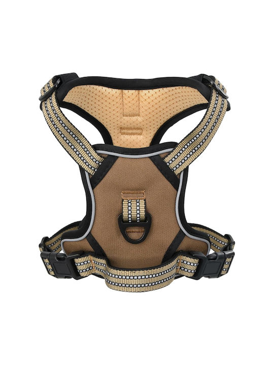 vidaXL Dog Harness Brown Large 4013392