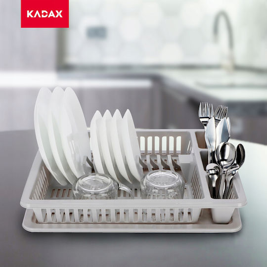 Kadax Geschirrabtropfer & Abtropfgitter Kunststoff Grau