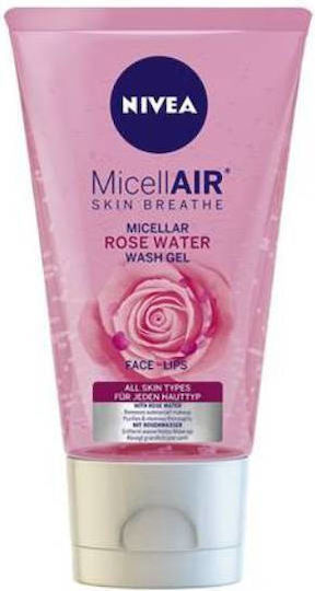Nivea Rose Water Wash Gel Cleansing Face, Eyes & Lips