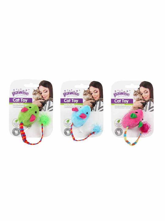 Pawise Plush Παιχνίδι Γάτας Ποντίκι (Διάφορα Χρώματα)