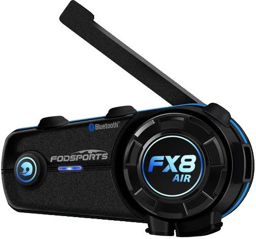 Fodsports FX8 Air Μονή Ενδοεπικοινωνία για Κράνος Μηχανής με Bluetooth & Κάμερα
