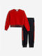 Funky Kids Sweatpants Set Red