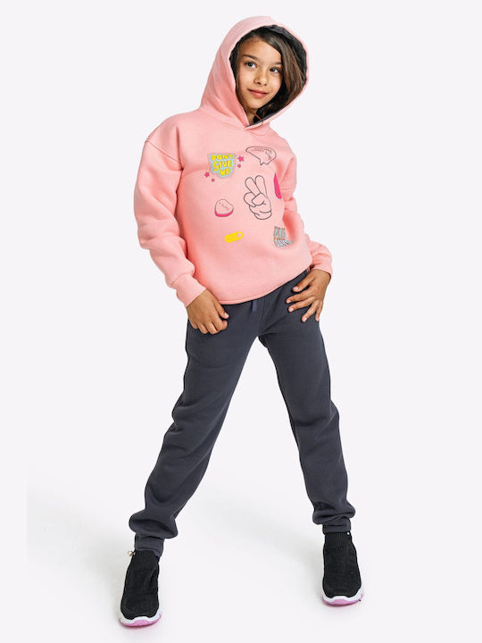 Funky Kids Sweatpants Set Pink