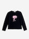 Kids Long-Sleeved Black Blouse