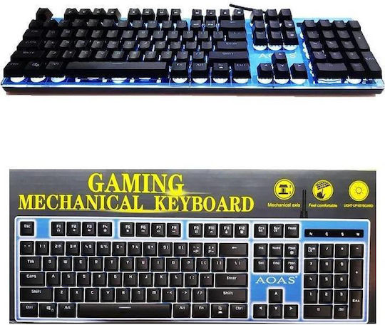 Aoas M-500 Gaming Μηχανικό Πληκτρολόγιο με RGB φωτισμό (Αγγλικό UK)