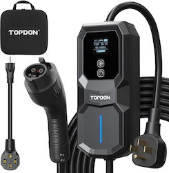 Topdon PulseQ AC Portable Portabil Stație de încărcare pentru mașini electrice 3.7kW cu Cablu încorporat Tipul 2 (252318)