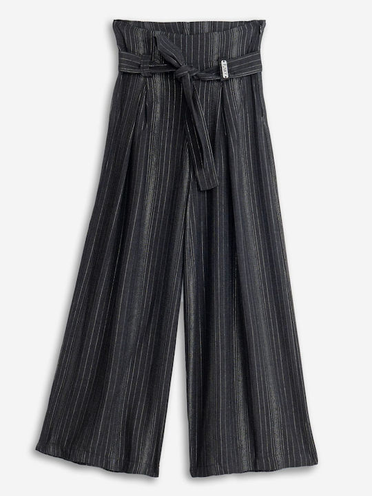 Kids' Fabric Palazzo Pants Black