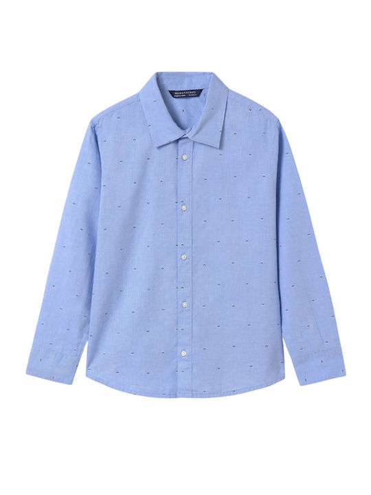 Kids Shirt Long Sleeve Blue