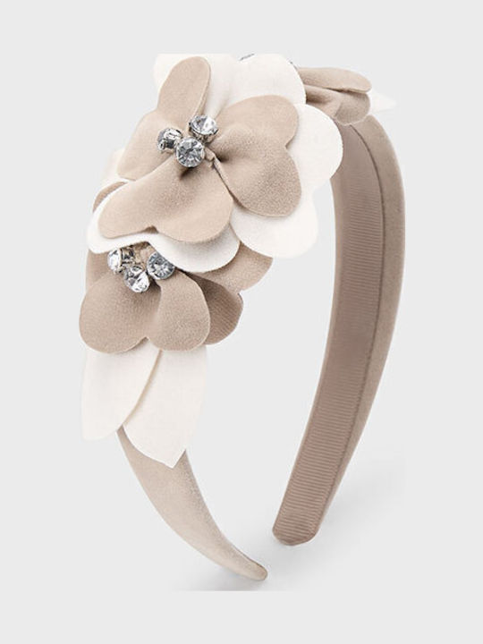 Mayoral Gold Kids Headband with Flower