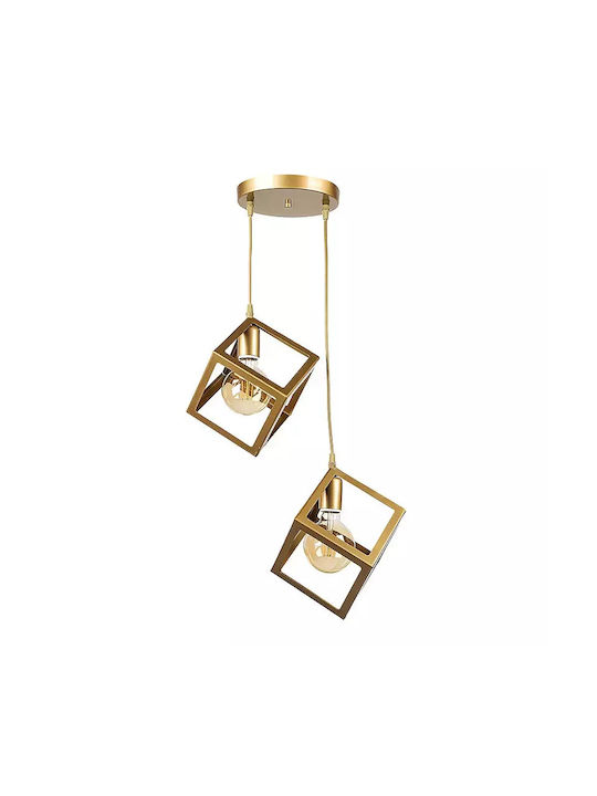 Martin Cleopatra Pendant Light Two-Light for Socket E27 Gold