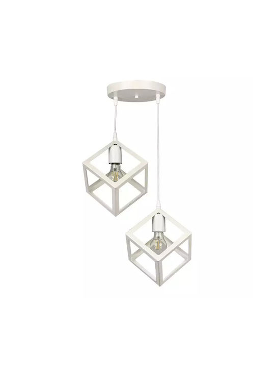 Martin Cleopatra Pendant Light Two-Light for Socket E27 White