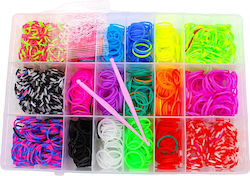 Hair Ties Set Case 19.5x13.5cm ~1530 Braided Flexi Type Hair Ties