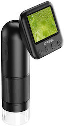 Microscop portabil Apexel Ms008 digital, zoom maxim 800x, ultra-ușor, MicroSD 32GB, negru