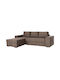Nacho Ecksofa mit Linker Ecke Braune 270x163x88cm