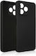 Beline Umschlag Rückseite Silikon Schwarz (Realme C51)