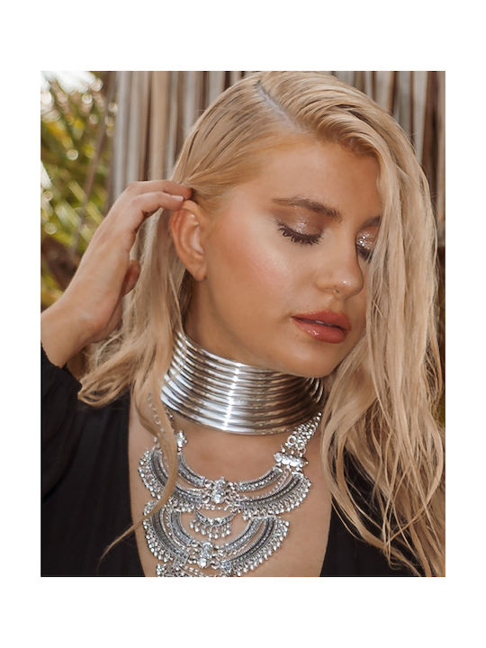 Statement Choker Silver Silver