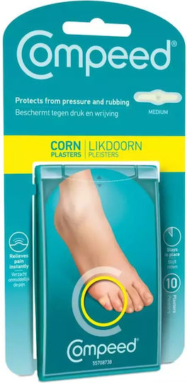 Compeed Corns Medium Μεσαια Επιθέματα Κάλους 10τεμ