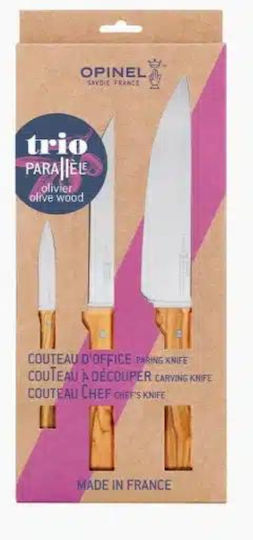 Opinel Parallele Satz Messer aus Rostfreiem Stahl