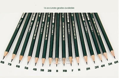 Faber-Castell Bleistift 6B Mehrfarbig