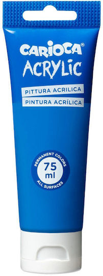 Carioca Acrylic Paint Set Primary Blue 75ml 1Stück