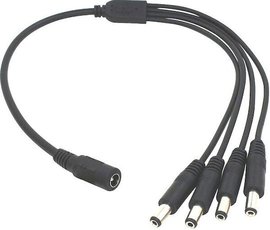 Ez-dcsp4 1xdc Female 4xdc Male Cable 5.5*2.1mm 40cm
