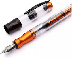 Pineider Writing Pen Fine with Orange Ink