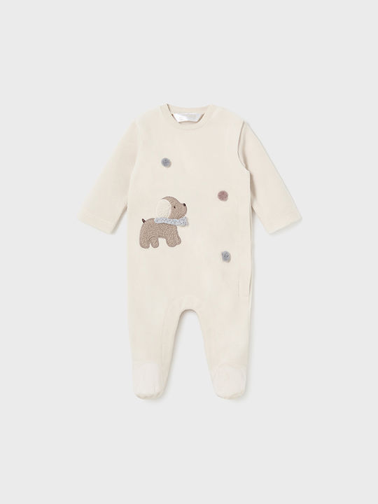 Mayoral Baby Bodysuit Velvet Ceramic