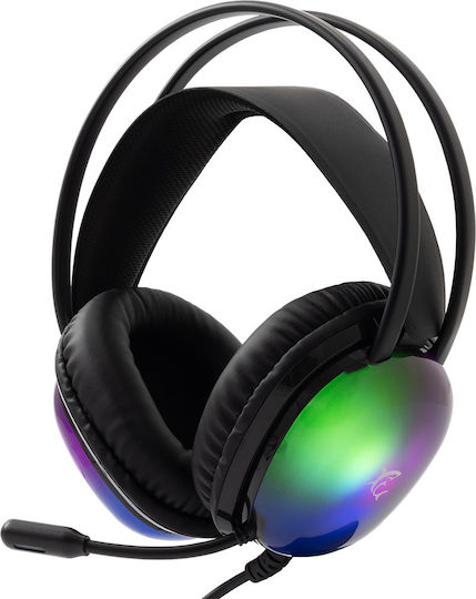 White Shark Peacock GH-2444 Over Ear Gaming Headset with 3.5 mm Connectivity for PC PS4 PS5 XBOX